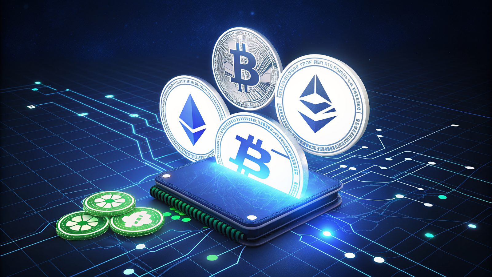 Illustration for crypto casinos